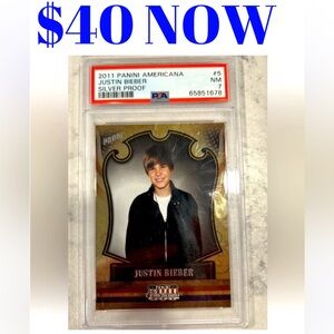 Justin Bieber 2011 Donruss Rookie RC Music Card GRADED PSA /100 1 OF 1
